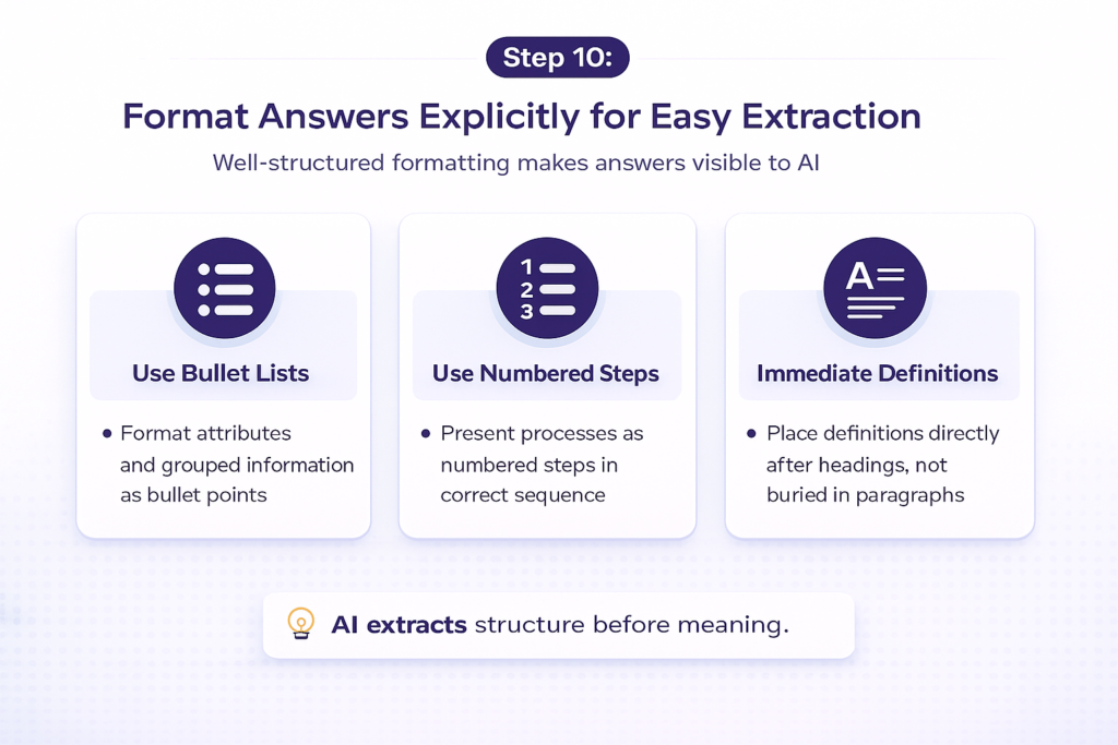 AI-Friendly Answer Formatting