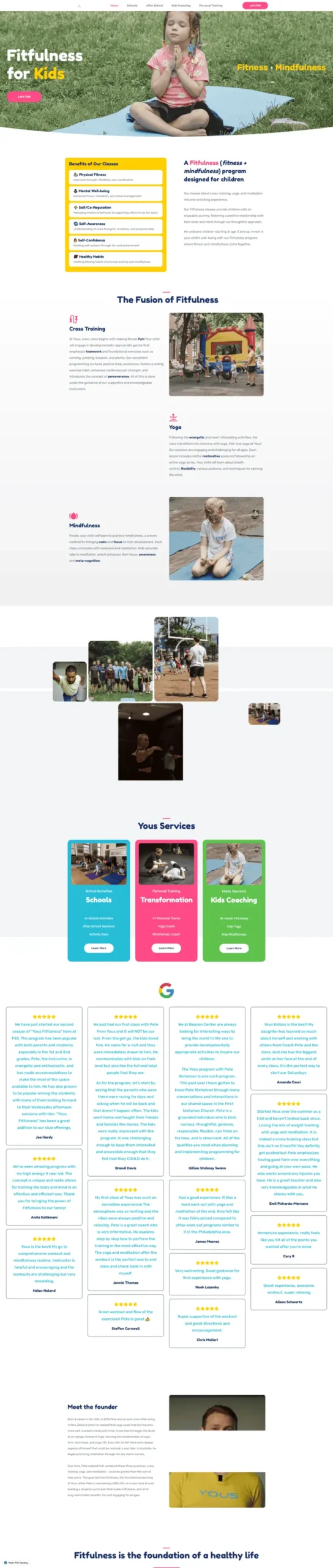 old Home page uous life