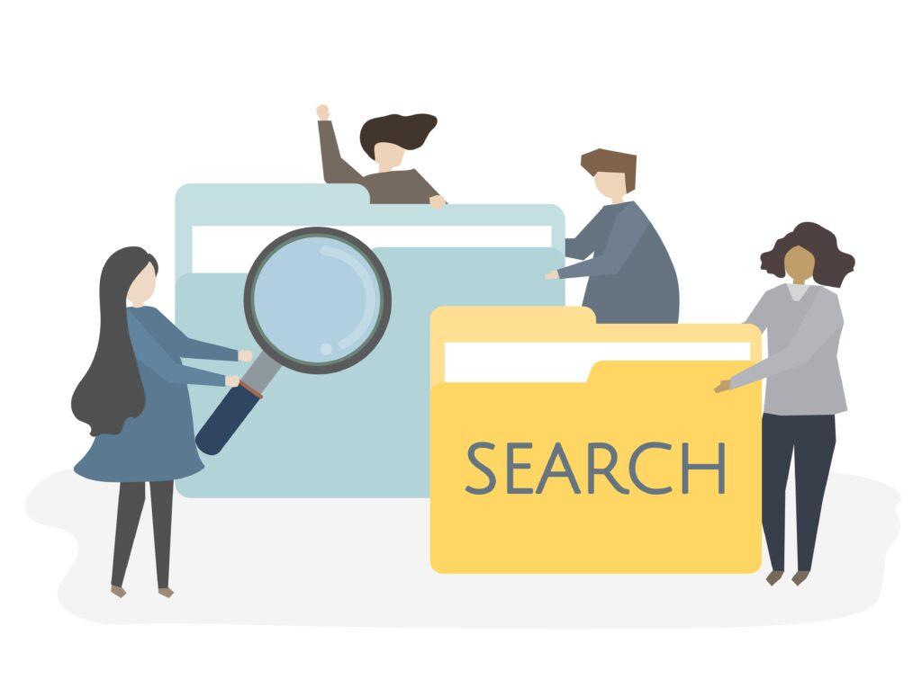 animated image showing a good keyword research for solving local seo traffic issues