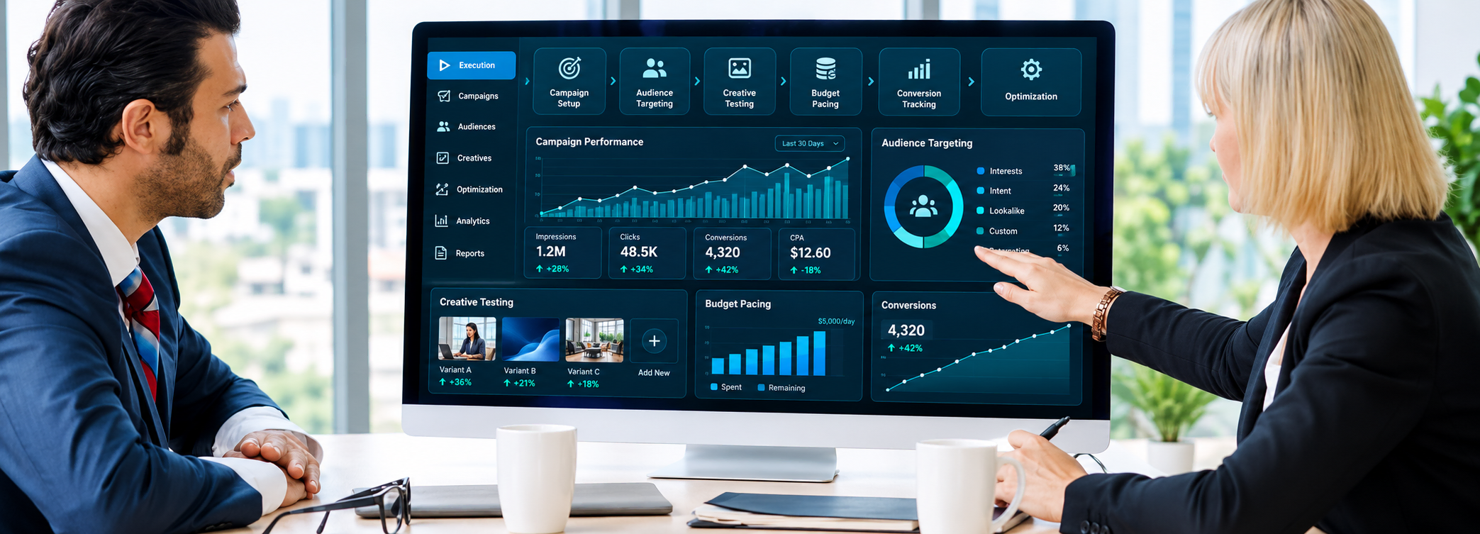 Modern AI Advertising Analytics Meeting